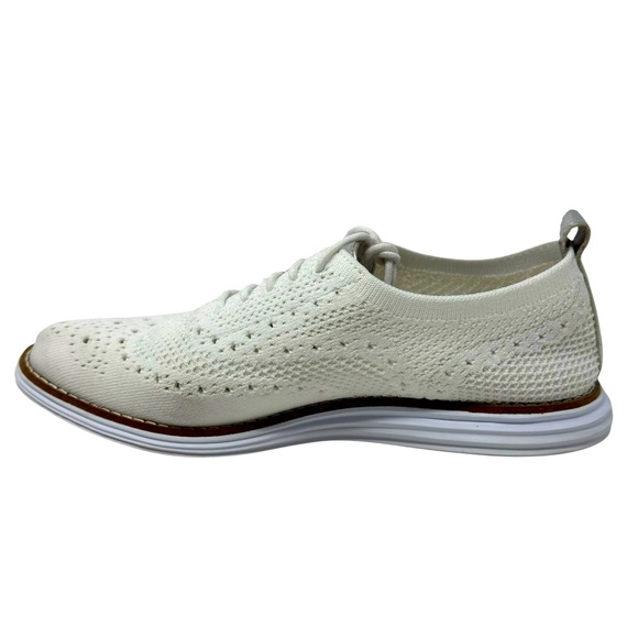 Cole Haan Original Grand Wingtip Womens Oxford White W11514 Size 6 B - Picture 4 of 9